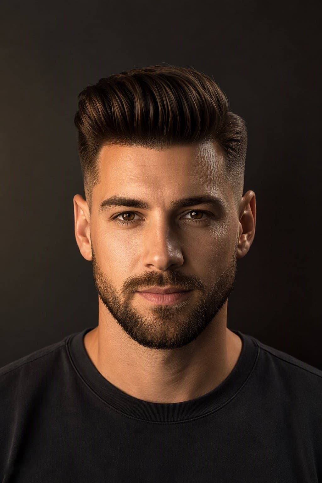 Corte de cabello masculino en ALFA Barranquilla — vista frente